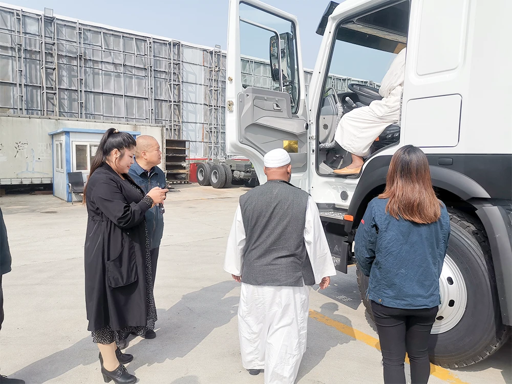 Sudanese customers visited and test-drove the car