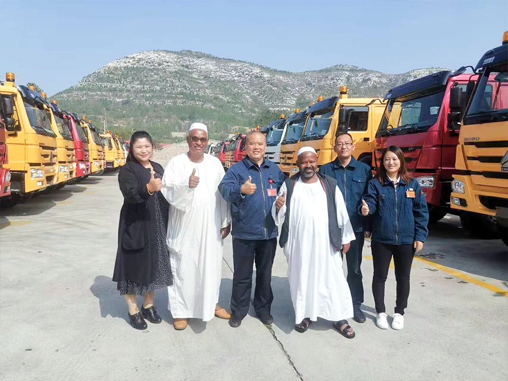 Sudanese customers visited and test-drove the car