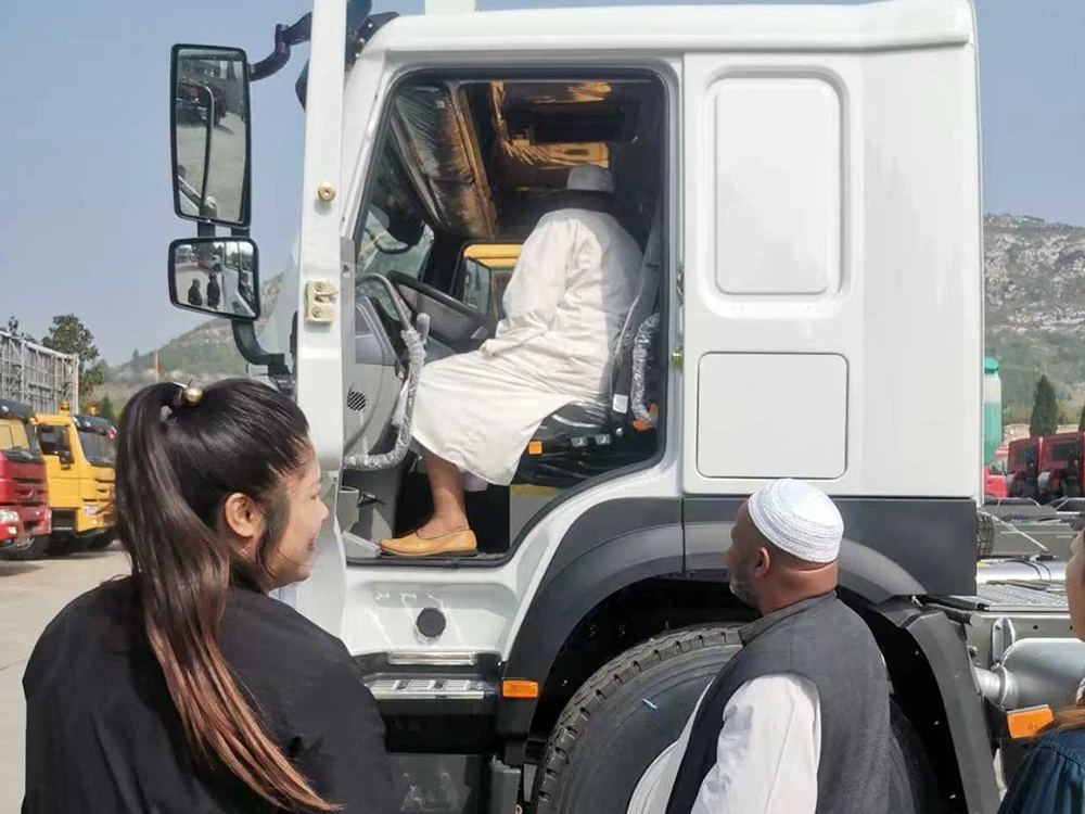 Sudanese customers visited and test-drove the car