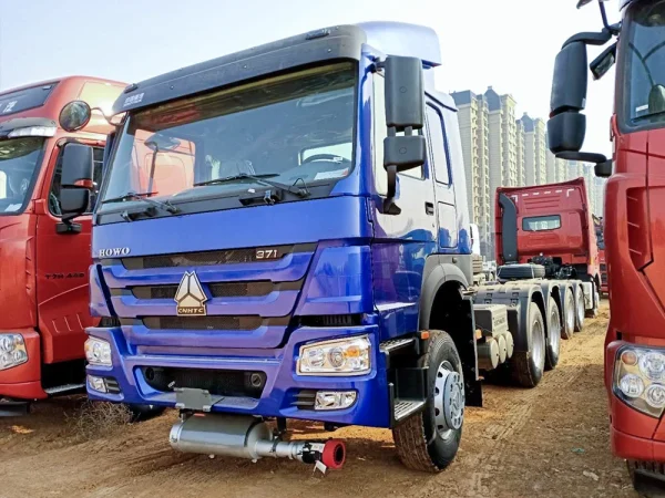 Camião trator azul 6×4 3