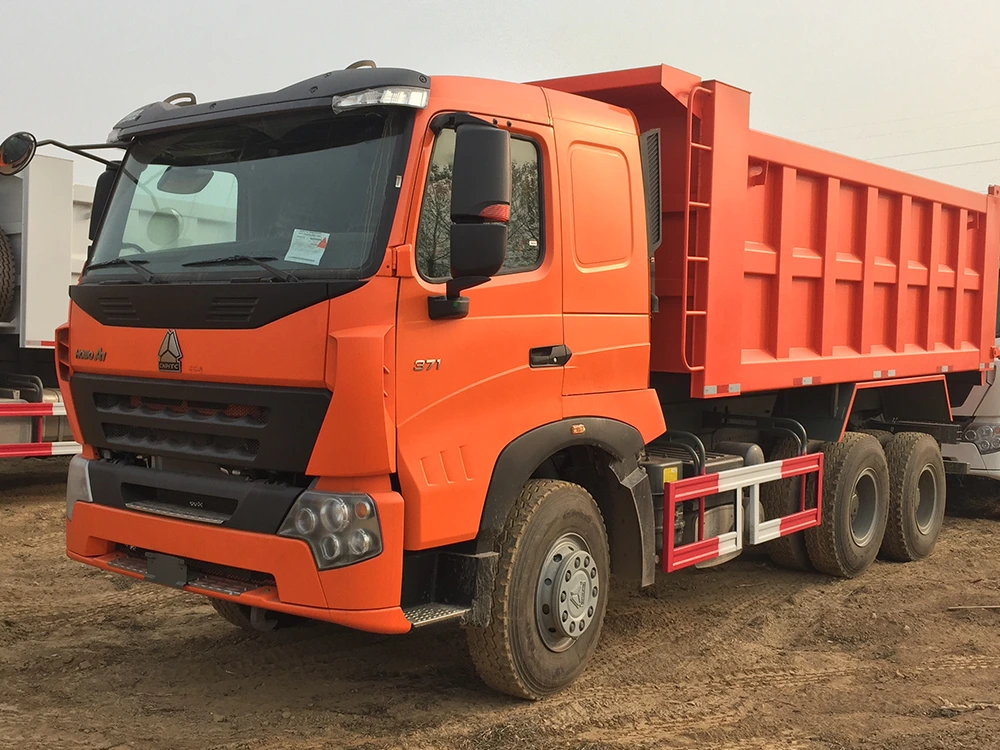 6×4-A7-Camião basculante-Laranja-14