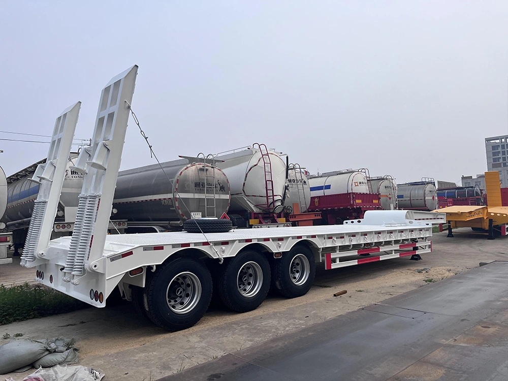 low flatbed trailer-16