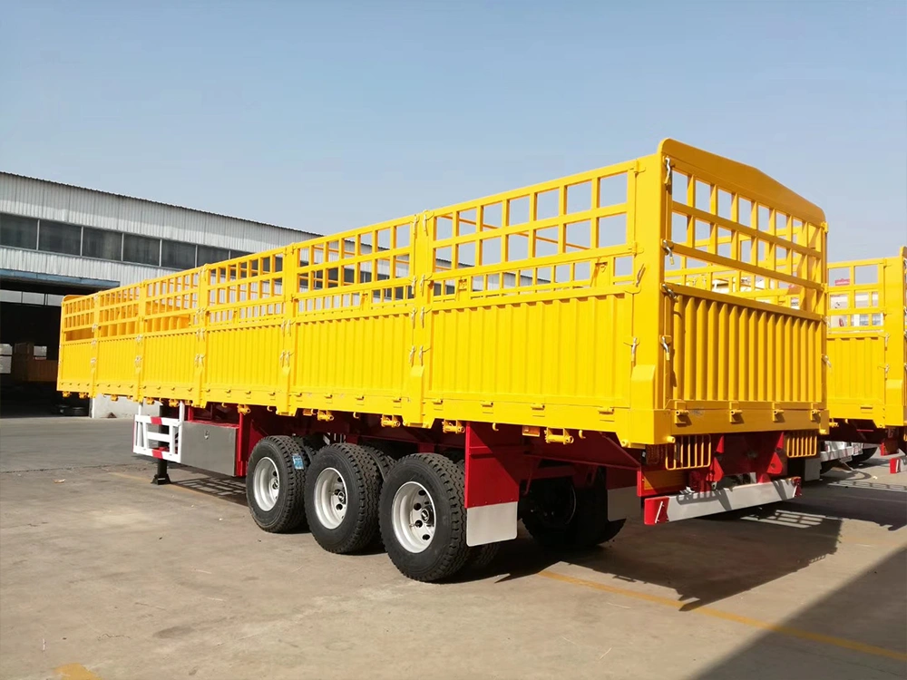 yellow-3 axle-stake type-semi trailer-5