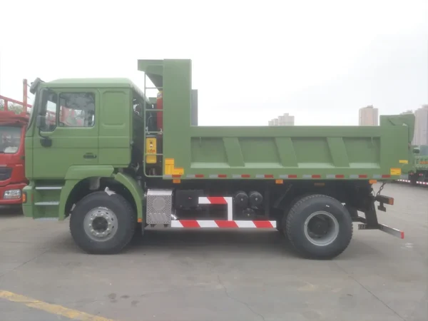 Military green-4×2-SHACMAN-F2000-dump-truck-5