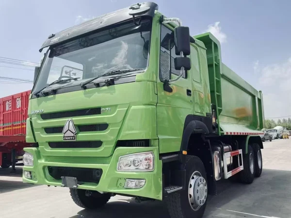6×4-HOWO-Light green - U-shaped - Dump truck-5