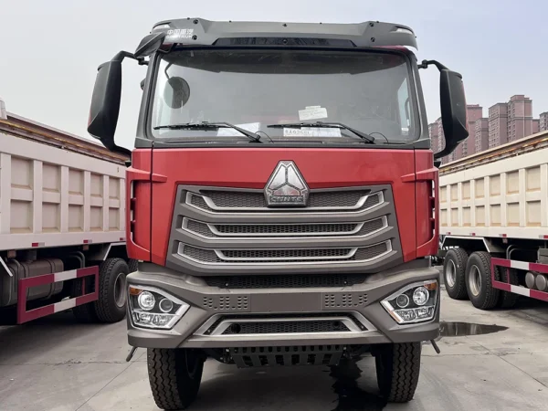 HOWO-N7W-8×4-430HP-Red-U shaped-dump truck-2