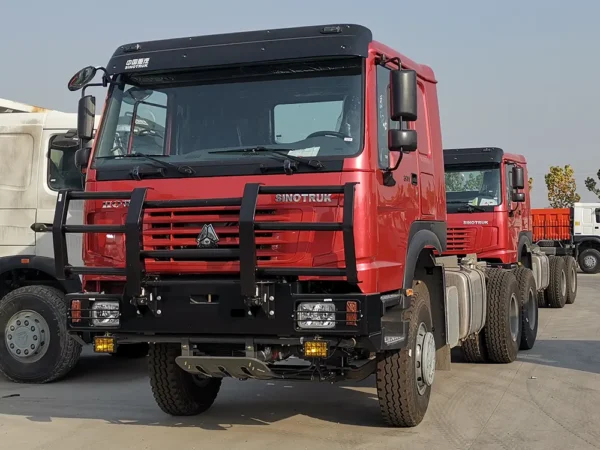 6×4-HOWO-371-Red - Veículo de Engenharia Pesada - Camião Trator-1
