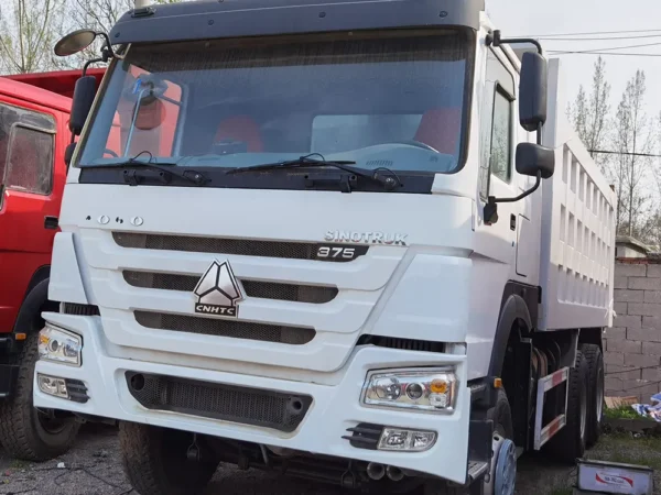 6×4-HOWO-375-White-Dump Truck-1