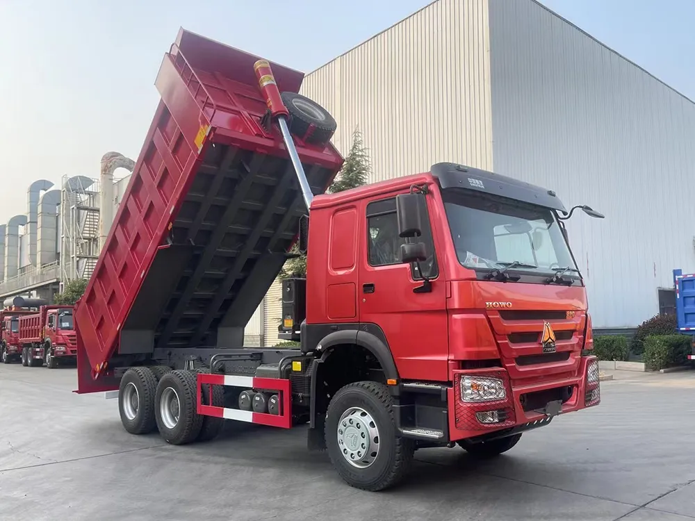 Camión volquete usado SINOTRUK 6x4 380HP HOWO de elevación frontal