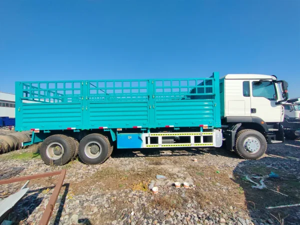 HOWO 6X4 Fence Cargo Truck Euro VI 340HP WEICHAI/SINOTRUK MC07 Engine for sale