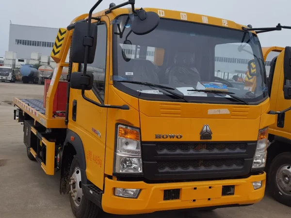 4 × 2-HOWO-jaune - plateau - véhicule de franchissement d'obstacles